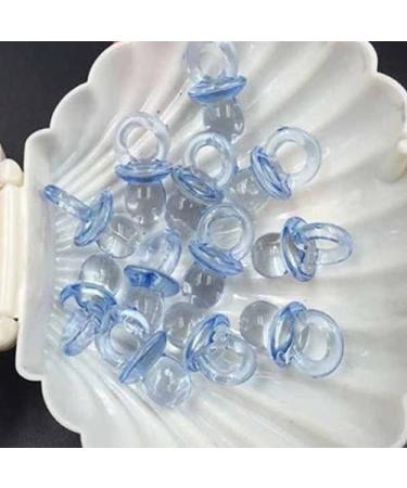 Gemini_mall 50pcs Mini Pacifiers - Ideal for Baby Showers | Transparent Blue Baby Favor - Buy Online on GoSupps.com