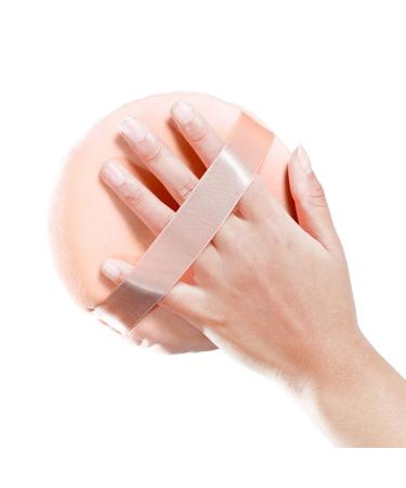 Buy White 13CM Large Round Facial Sponge Puff | Cotton Powder Puff for Makeup & Body | Ideal for Loose Powder & Foundation - Buy Online on GoSupps.com