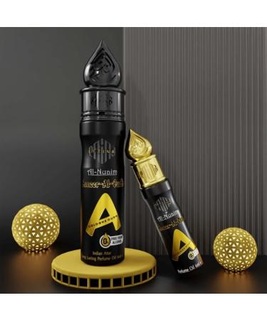 Eftina Perfume Oil Ameer Al Oudh Oud 6ML Non Alcoholic Long Lasting Fragrance Unisex Fruity 0.20-Floz Liquid Spray