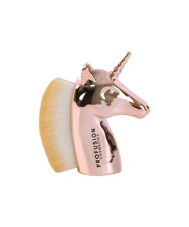 Profusion Cosmetics Written in the Stars Unicorn Face Brush Rose Gold Magic for Flawless Makeup Blending and Achieve Stellar Beauty Looks Unleash Your Inner Unicorn and Get Eye Catching Appearance