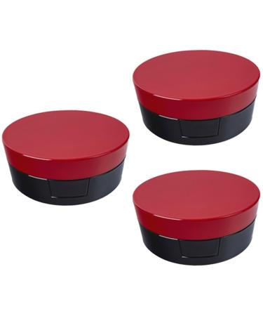 Beaupretty Foundation Cream Case 3pcs Box Empty Cushion Compact Case Compact Case for Foundation Cushion Bb Cream Face Powder Case Cushion Foundation Makeup Accessories Cream Box Red Red 3PCS