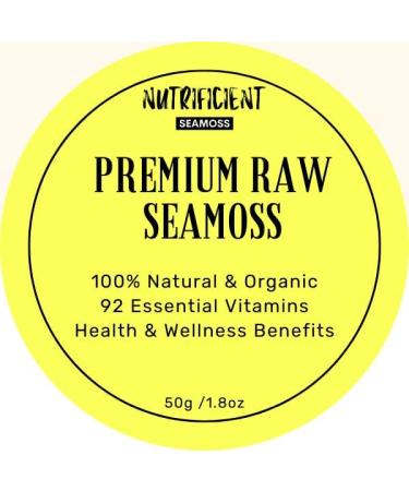 Premium Gold Sea Moss (Raw and Dried) | 50g(1.8oz) per Pack | 100% Organic | Natural Superfood for Health and Wellness - Buy Online on GoSupps.com
