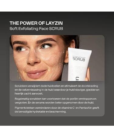 Improvital Group BV Soft Exfoliating Face Scrub gentle facial peeling stimulates cell regeneration effective for skin improvement for even skin mild peeling with pentavitin 100 ml - Buy Online on GoSupps.com