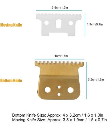 Valentine's Day Carnival Electric Hair Trimmer Blade Hair Clipper Blade Cutter Head Replacement Accessories Set Fit for Andis T Outliner - Buy Online on GoSupps.com