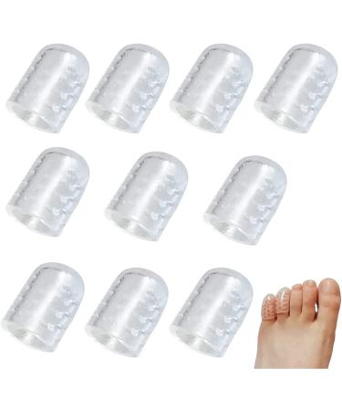 Silicone Breathable Toe Covers Silicone Anti-Friction Toe Protector Silicone Anti-Friction Toe Protector Little Toe Protectors Caps Guards for Men Women Blisters and Ingrown Toenails (30Pcs)