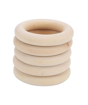 Buy 5pcs Wooden Teether Circles - Smooth Unfinished 50MM DIY Teething Rings & Jewelry Connectors for Crafts - International Shipping Available - Buy Online on GoSupps.com