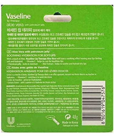 Vaseline Vaseline Lip Therapy Aloe Stick 4.8g - Buy Online on GoSupps.com