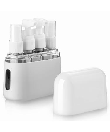 Madenia travel bottles set toilet items 50 ml clear air travel containers 4 pieces of liquid container for cosmetics with label and storage box gray - Buy Online on GoSupps.com