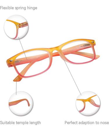 4 Pack Women's Fashion Gradient Readers 2.25 - Colorful Eyeguards - Buy Online on GoSupps.com