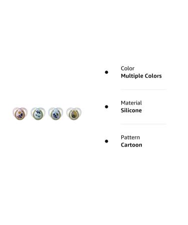 Tommee Tippee Moda Pacifiers 0-6m 4-Pack - BPA-Free Silicone Binkies in Multiple Colors - Buy Online on GoSupps.com