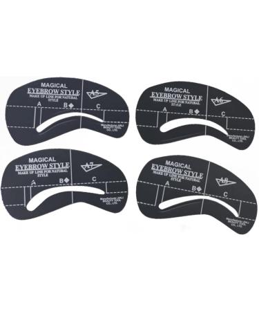 Didiseaon 72 Pcs 6 Sets Eyebrows Shape Fake Hair Edges Eyebrow Template Shaping Tools Eyebrow Card Unibrow mediumx3pcs As Shownx3pcs - Buy Online on GoSupps.com