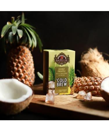 BASILUR Cold Brew - Th fruit d caf in aux ar mes de noix de coco et d'ananas th froid en sachets 20 x 2 g (1) - Buy Online on GoSupps.com