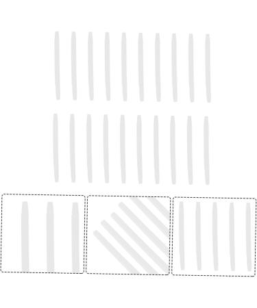 Lalafina 20-Piece Clear Glasses Slipcover Set | Transparent Silicone Holders for Sunglasses & Frames | Slipproof Ear Sparkling White | 6x0.3x0.3cm - Buy Online on GoSupps.com