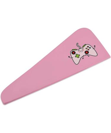 Buy Video Game Controller Microfiber Hair Towel Wrap for Women - 10"x26" Super Absorbent Hair Turban with Button - Buy Online on GoSupps.com