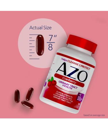 AZO Cranberry Urinary Tract Health Supplement, 1 Serving : 1 Glass of Cranberry Juice, Sugar Free Cranberry Pills, Non-GMO, 3 Month Supply, 100 Softgels (Pack of 2) Softgels 100 Count (Pack of 2) - Buy Online on GoSupps.com