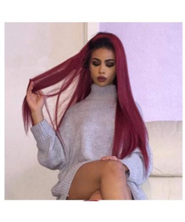 BGHJUE N WIG Long Straight Synthetic Wig for Women Left Side Paring White Color Heat Resistant Replacement Hair WIGS High Density