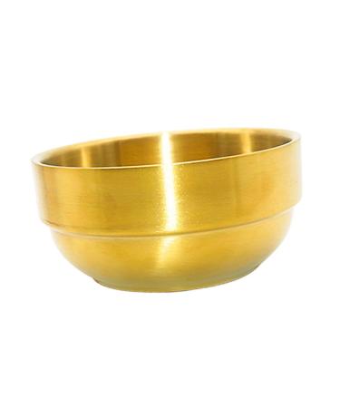 Coophya foam dishwasher Bart soap cream bowl bears soap cream essential oil foam shell Face cleaning cup soap cream cup modeling hairdressing accessories man stainless steel golden 9x9x4.9cm
