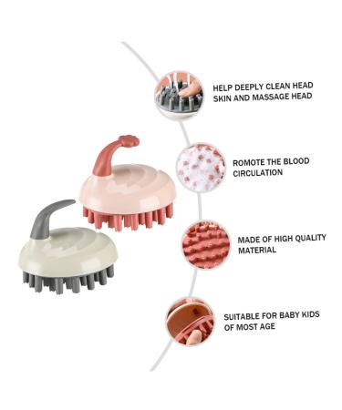 PLAFOPE 2pcs Kids Anti-Dandruff Shampoo Comb & Silicone Head Massager Set - Buy Online on GoSupps.com