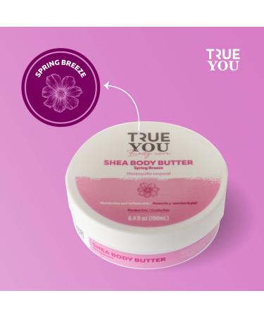 TRUE YOU Body Butter Lotion Spring Breeze - Hydrating Natural Extracts & Vitamin E Moisturizer - 6.7 oz Daily Use Cleanser - Buy Online on GoSupps.com