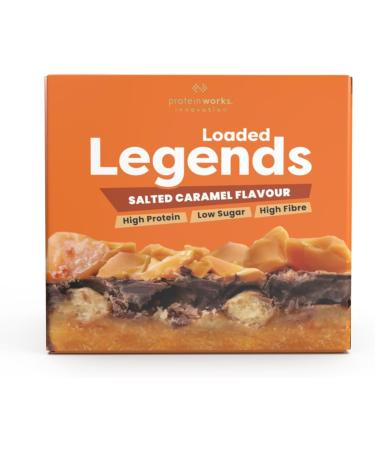 THE PROTEIN WORKS Protein Works - Loaded Legend Bars | 14g Protein | 12 Packs x 47g | Low Sugar | Salted Caramel - Buy Online on GoSupps.com