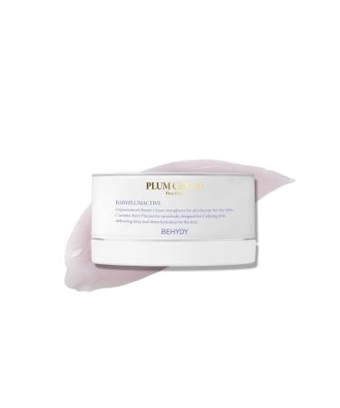 BEHYDY Plum Cream 133% Barrier Repair Moisturizer | BabyPlumactive 61% TaeonggyeolBiome Microbiome Niacinamide Ectoine Ceramides (50g / 1.69 fl.oz)
