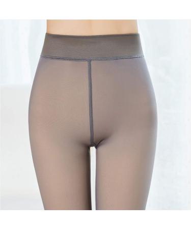 Thermo Fleece Leggings for Women - High Waist Stretch Pants | Warm Plush Tights - Ideal for Cold Weather -5 to 10 - Gray - Buy Online on GoSupps.com