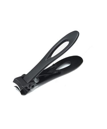 HCHGJKN Nail Clippers Adult Nail Clippers/stainless Steel Black And Silver Nail Clippers 1.6 * 6.9-8.8cm Large Opening Nail Clippers(Schwarz)