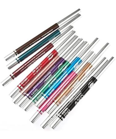 Chargenyang 12 PCS Colorful Eyebrow & Lip Liner Pencil Set - Makeup Cosmetic Kit - Buy Online on GoSupps.com