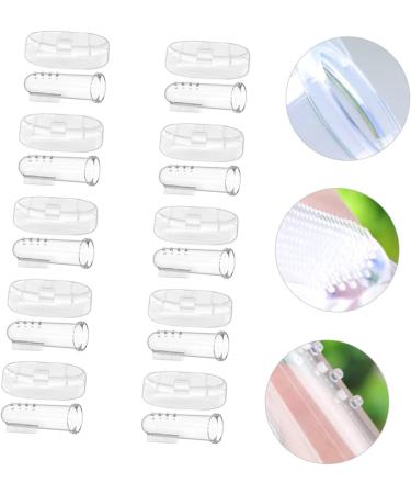 Buy Magiclulu 30 Set Silicone Finger Toothbrush for Toddlers | International Shipping - Tooth Cleaning Tools & Accessories - Buy Online on GoSupps.com