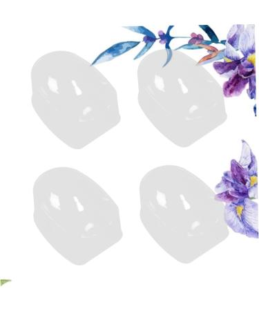 Healeved 4 Pcs Powder Container Dip Powder Nail Kit Manicure Container Nail Salon White Fingernail Polish French Manicure Dip Container Nail Gel Polish Jar Acrylic Nail Set 4pcs As Shown - Buy Online on GoSupps.com
