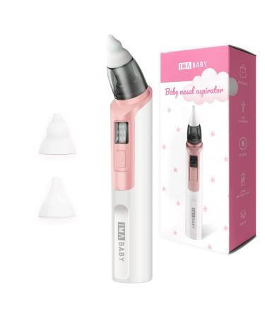 IMA BABY Nasal Aspirator for Baby Rechargeable -Nose Snot Booger Mucus Electric Sucker-Baby Nose Sucker Remover with 6 Suction Levels 2 Nozzles-Portable Silent Baby Nasal Aspirator - Pink - Buy Online on GoSupps.com