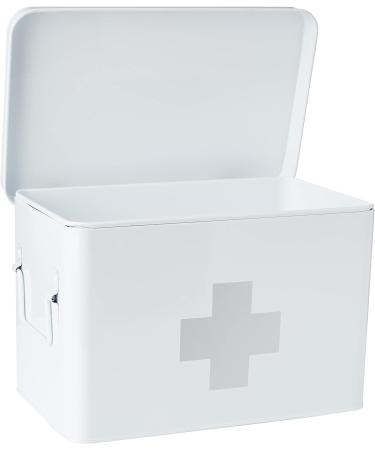 Zeller Metal First Aid Box 32x19.5x20cm White - Compact and Sturdy Storage Solution - Buy Online on GoSupps.com