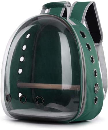 BURAN Pet Parrot Carrier Bird Travel Bag Space Capsule Transparent Backpack Breathable 360 Sightseeing - Buy Online on GoSupps.com