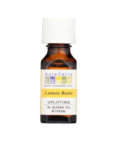 Aura Cacia Essential Lemon Balm In Jojoba Oil (1x.5 Oz) - Buy Online on GoSupps.com
