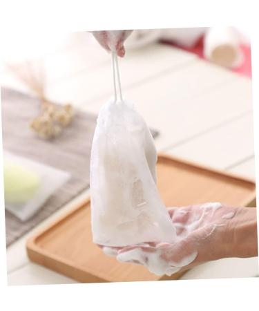 Outanaya 50pcs Soap Bag Foam Net Soap Saver Bag Foaming Net Cleansing Foaming Bag Soap Drying Bags Pe White - Buy Online on GoSupps.com