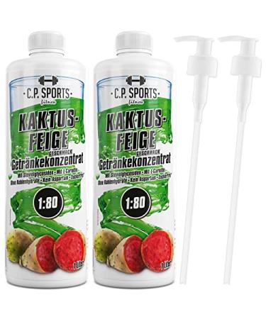 C.P.Sports Sugar-Free Beverage Syrup - Cactus Fig Mineral Drink Concentrate (2L + 2 Pump Donor) | Vitamins & Sports Hydration Mix - Buy Online on GoSupps.com