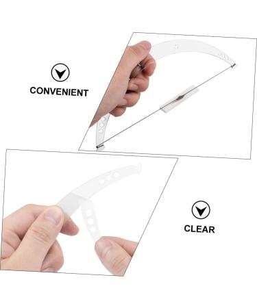 FOMIYES 2 Sets Positioning Ruler Drawing Line Beauty Tools Three- Point Grooming Stencil Eyebrow Ruler Mold 1 count (Pack of 1) As Shownx2pcs - Buy Online on GoSupps.com