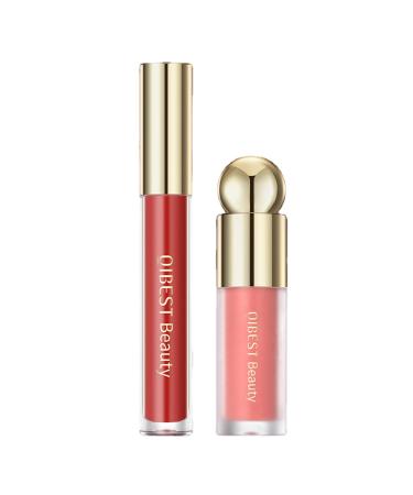 Liquid Blush - Natural Looking Matte Blush for Cheeks | Versatile Lightweight Long Lasting Blendable Creamy Lipstick Set for Face Eyes and Lips Ristyur