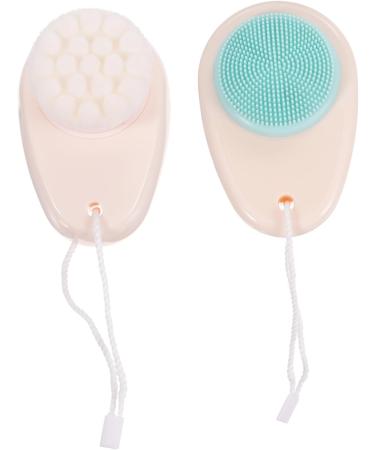 FRCOLOR Pack of 6 Double-Sided Facial Cleansing Brush Female Face Brush Deep Cleansing Brush Silicone Clean Facial Toner Painted Handle 3D Household Cleansing Milk - Buy Online on GoSupps.com