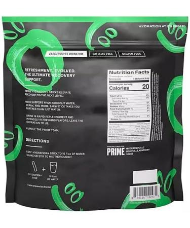 Prime Hydration Glowberry Powder Sticks (20 Pack - 20 Sticks - 8.8g per Stick) - Buy Online on GoSupps.com