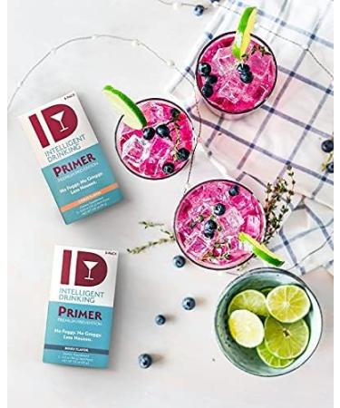 Primer by Intelligent Drinking - All-Natural Hydration & Recovery Packets | Zero Sugar Electrolytes Vegan & Gluten-Free | Citrus Flavor (10 Count - Buy Online on GoSupps.com