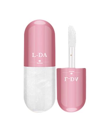 Lip gloss plumper clear/tinted lip clumsy nourishing moisturizing pearl color -changing lip oil lip care 5ml A02#flash and clear