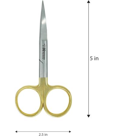 Fly Tying Hair Scissors 4.5 Inch Gold - Curved - Buy Online on GoSupps.com