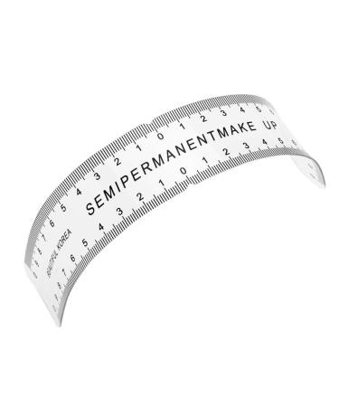 Healifty Eyebrow Embroidery Ruler Plastic Curved Makeup Brow Ruler Tattoo Measure Tools for Lady - Buy Online on GoSupps.com