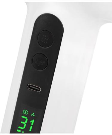 Cordless Portable Rechargeable Lightweight Hot Cold Hair Dryer Blow 200W Dormitory (US Plug) US Plug White - Buy Online on GoSupps.com