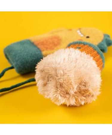 YLYMWJ Toddler Mittens on String | Thicken Fleece Knit Gloves | Cartoon Magic Gloves for Newborns Aged 1-4 | Dark Green | 14x9cm - Buy Online on GoSupps.com