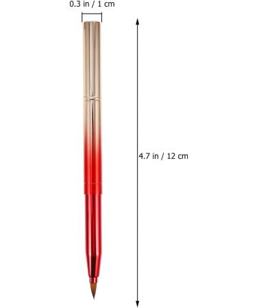 2Pcs Double- ended Lip Brush Retractable Makeup Brushes Portable Concealer Brush for Women Makeup - Buy Online on GoSupps.com