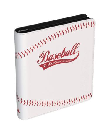 Rayvol Baseball Card Binder for Trading Cards, 9 Pocket Card Binder Fit 720 Cards Includes 40 Pages, 3 D-Ring Album for TCG Collection Storage