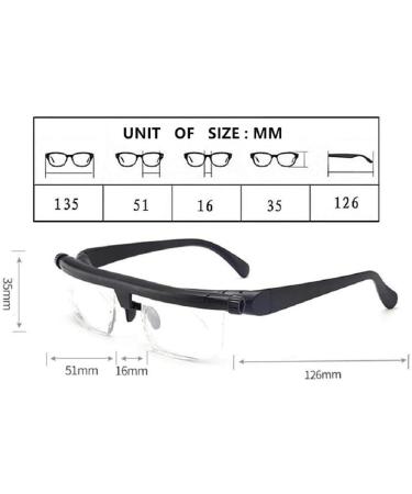 Flex Focus Adjustable Glasses - Zoom Eyeglasses for Men & Women | Dial Vision Reading Glasses in Black | International Shipping - Buy Online on GoSupps.com