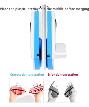 Sofenthiss Window Cleaner Sofenthiss Window Sill Cleaner Upgrade Magnetic Window Cleaner Double Sided Window Cleaner Design for All Windows Glass (Blue) - Buy Online on GoSupps.com